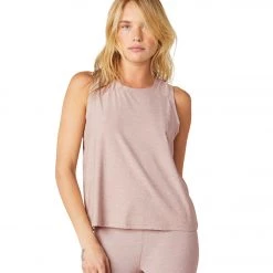 Beyond Yoga Featherweight Spacedye Balanced Muscle Yoga Tank Chai