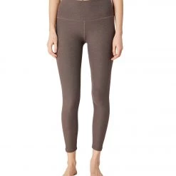 Beyond Yoga Spacedye High Waisted Caught In The Midi 7/8 Yoga Leggings Cocoa Brown