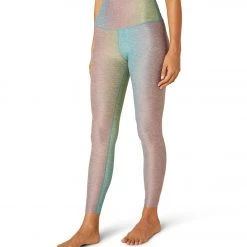 NEW ARRIVALS Beyond Yoga Spacedye Printed Caught In The Midi Yoga Leggings Silver Mist Granite Leopard