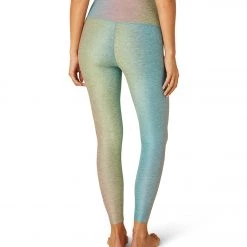 NEW ARRIVALS Beyond Yoga Spacedye Printed Caught In The Midi Yoga Leggings Silver Mist Granite Leopard