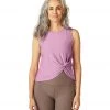 Beyond Yoga Featherweight Spacedye Front Twist Muscle Tank CLOTHING