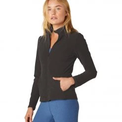 Beyond Yoga Spacedye On The Go Mock Neck Jacket Darkest Night NEW ARRIVALS