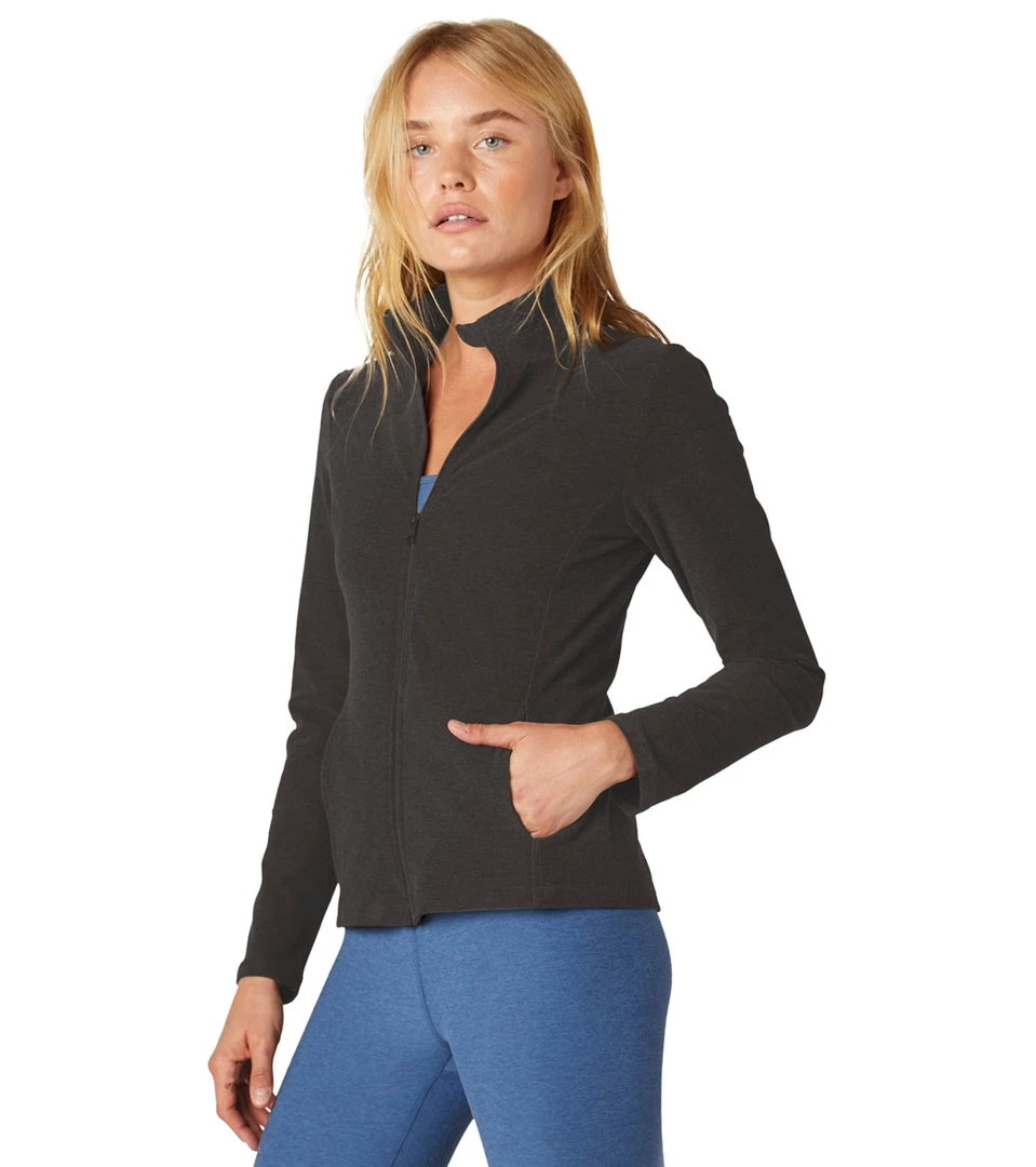 Beyond Yoga Spacedye On The Go Mock Neck Jacket Darkest Night NEW ARRIVALS 4 Beyond Yoga Spacedye On The Go Mock Neck Jacket Darkest Night NEW ARRIVALS