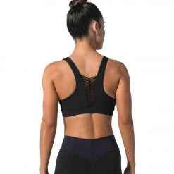 925Fit Access Denied Yoga Sports Bra Black CLOTHING