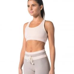 925Fit Get In Line Yoga Sports Bra Blush CLOTHING