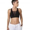 925Fit No Strings Attached Yoga Sports Bra Black