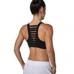 925Fit No Strings Attached Yoga Sports Bra Black