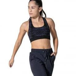 925Fit So Sneaky Yoga Sports Bra Navy CLOTHING