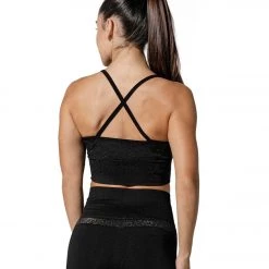 925Fit X It Yoga Sports Bra Gold/Black