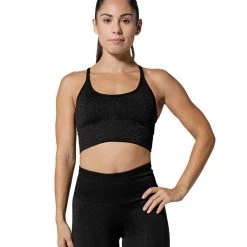 925Fit X It Yoga Sports Bra Gold/Black