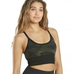 925Fit X It Yoga Sports Bra Camo Olive