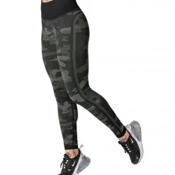 925Fit Under Cover Yoga Leggings Camo Olive CLOTHING