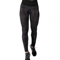 925Fit Hiss-Terical Yoga Leggings Grape CLOTHING