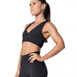925Fit Spot Light Yoga Sports Bra Black CLOTHING