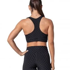 925Fit Spot Light Yoga Sports Bra Black CLOTHING