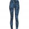 CLOTHING DYI Printed Signature Yoga Leggings Chambray Tie Dye