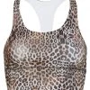 CLOTHING DYI Elevate Printed Racer Sports Bra Cheetah 2 CLOTHING DYI Elevate Printed Racer Sports Bra Cheetah