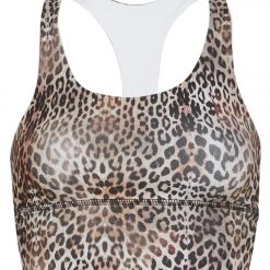 CLOTHING DYI Elevate Printed Racer Sports Bra Cheetah