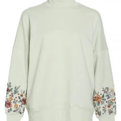 DYI Mock Sweatshirt Pale Aqua