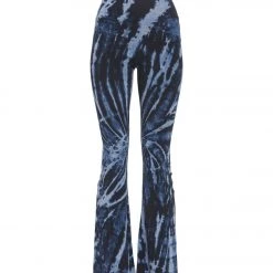 Hard Tail Rolldown Bootleg Flare Pant Dark Blue