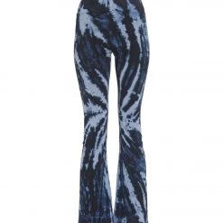 Hard Tail Rolldown Bootleg Flare Pant Dark Blue