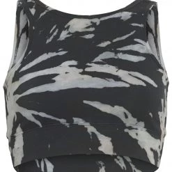 Hard Tail Midi Yoga Sports Bra Berry Black Tie Dye CLOTHING