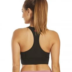 Hard Tail Scoop Mesh Back Yoga Bra Black