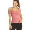 Hard Tail Shirred Yoga Tank Guava CLOTHING