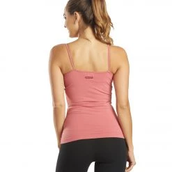 Hard Tail Shirred Yoga Tank Guava CLOTHING