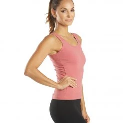 Hard Tail Back Slash Yoga Tank Guava CLOTHING