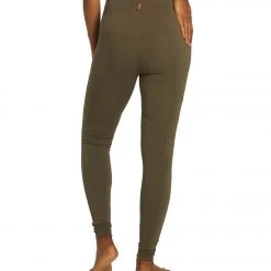 CLOTHING Hard Tail Cargo Pocket High Rise Yoga Leggings Olive