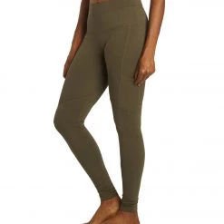 CLOTHING Hard Tail Cargo Pocket High Rise Yoga Leggings Olive