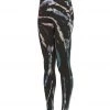 Hard Tail Cargo Pocket High Rise Yoga Leggings Berry Black Tie Dye