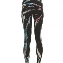 Hard Tail Cargo Pocket High Rise Yoga Leggings Berry Black Tie Dye