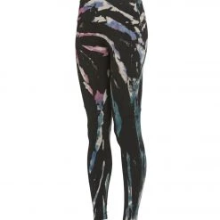 Hard Tail Cargo Pocket High Rise Yoga Leggings Berry Black Tie Dye