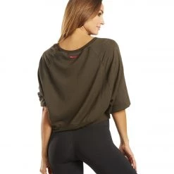 Hard Tail Crop Sweatshirt Olive CLOTHING 11 Hard Tail Crop Sweatshirt Olive CLOTHING