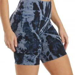 Hard Tail Flat Waist Biker Shorts Dark Blue