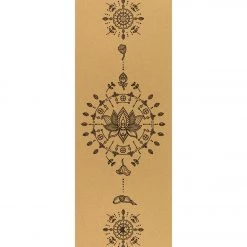 Yoloha Aura Cork Yoga Mat 72" Lotus Mind