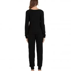 NYTT Pointelle Pebble Sweatpants Black Pointelle CLOTHING 7 NYTT Pointelle Pebble Sweatpants Black Pointelle CLOTHING