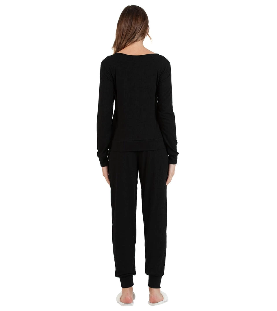 NYTT Pointelle Pebble Sweatpants Black Pointelle CLOTHING 4 NYTT Pointelle Pebble Sweatpants Black Pointelle CLOTHING