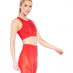 Electric Yoga We Just Mesh Yoga Bra Red