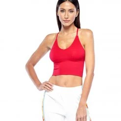 CLOTHING Electric Yoga Soft Seamless Yoga Bra Red