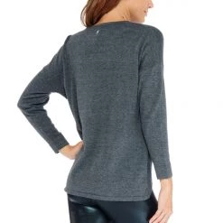 Electric Yoga Zoe Criss Cross Sweater Stone CLOTHING