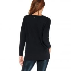 Electric Yoga Zoe Criss Cross Sweater Black