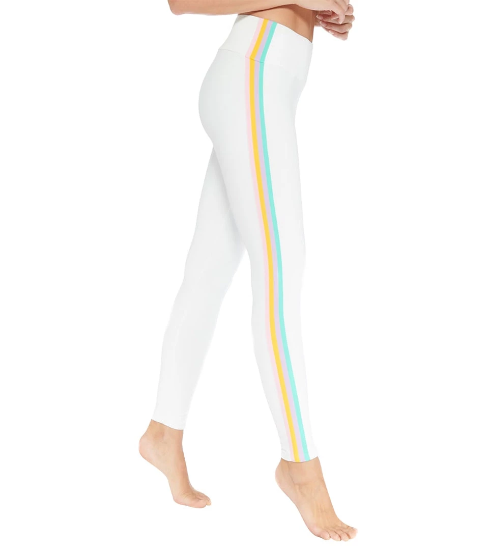 CLOTHING Electric Yoga Elliot Rainbow Stripe Yoga Leggings White 4 CLOTHING Electric Yoga Elliot Rainbow Stripe Yoga Leggings White