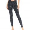 Electric Yoga Maddox Speckle Yoga Leggings Black CLOTHING