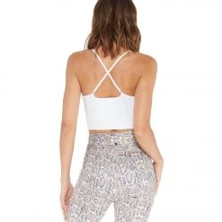 Electric Yoga Elle Long Yoga Bra White