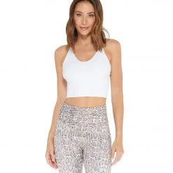 Electric Yoga Elle Long Yoga Bra White