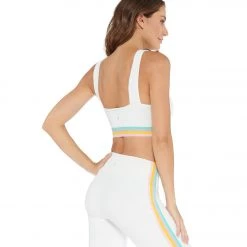 Electric Yoga Milo Rainbow Yoga Sports Bra White CLOTHING