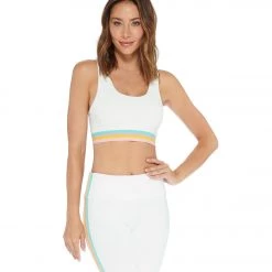 Electric Yoga Milo Rainbow Yoga Sports Bra White CLOTHING